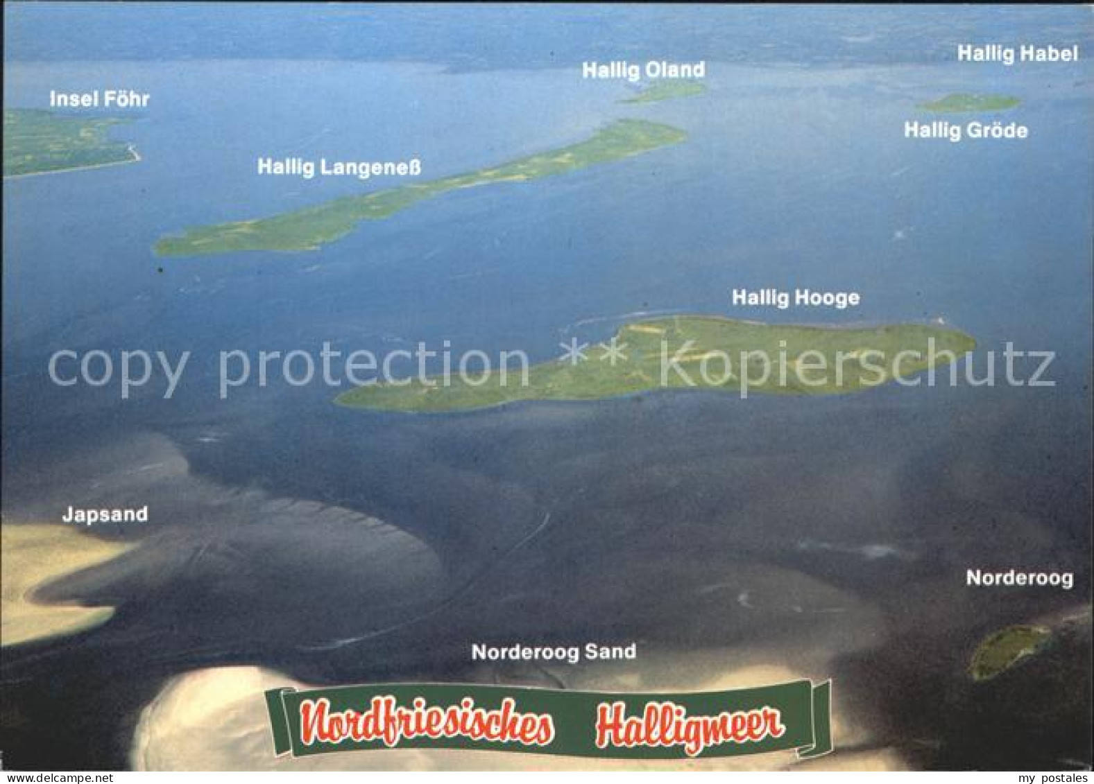 Nordfriesland Nordfriesisches Halligmeer mit Halligen Fliegeraufnahme