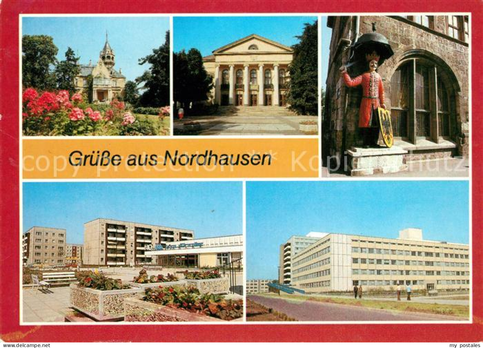 Nordhausen Thueringen Meyenburg-Museum Stadttheater Roland