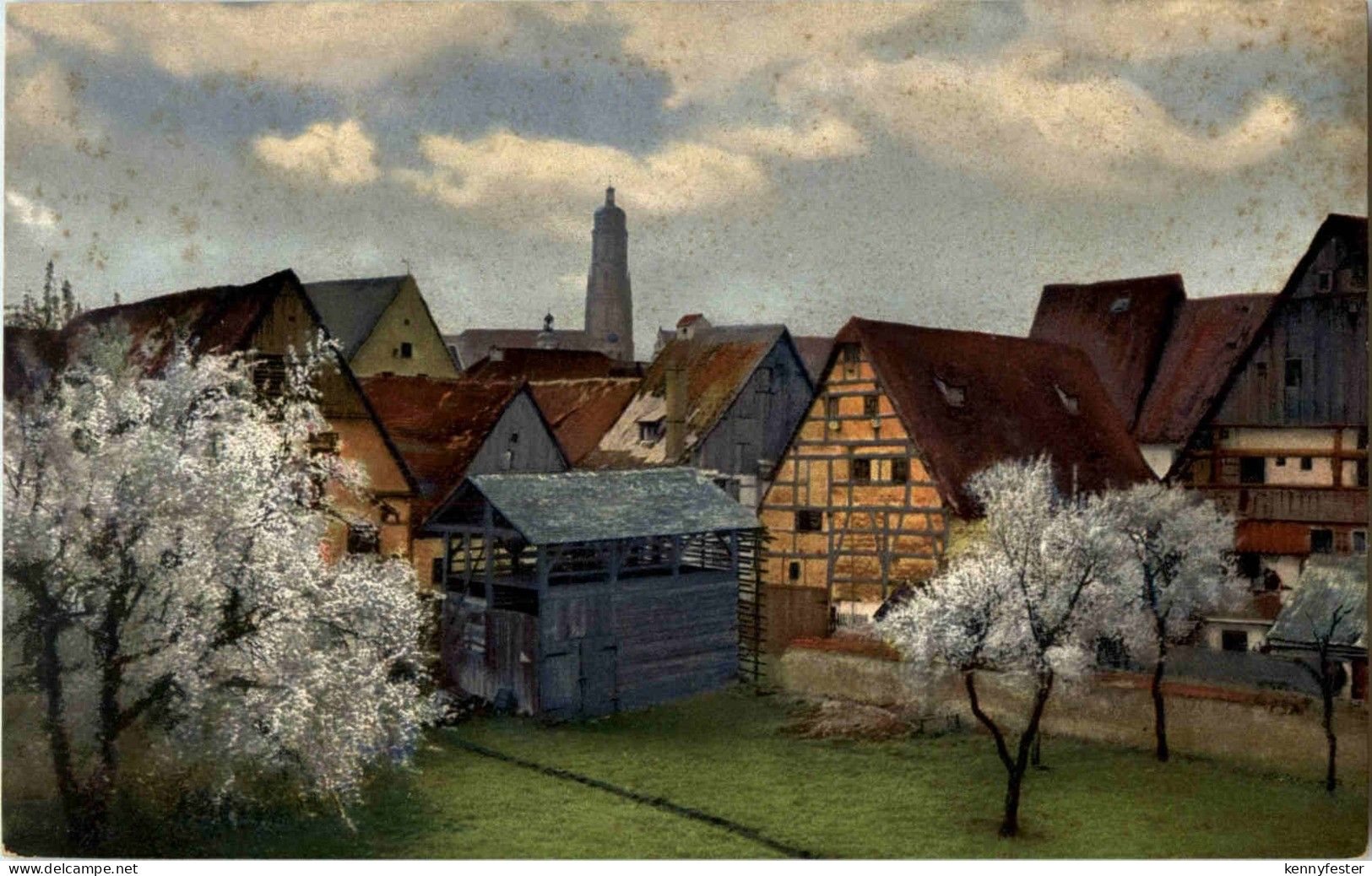 Nördlingen - Blick von der Stadtmauer