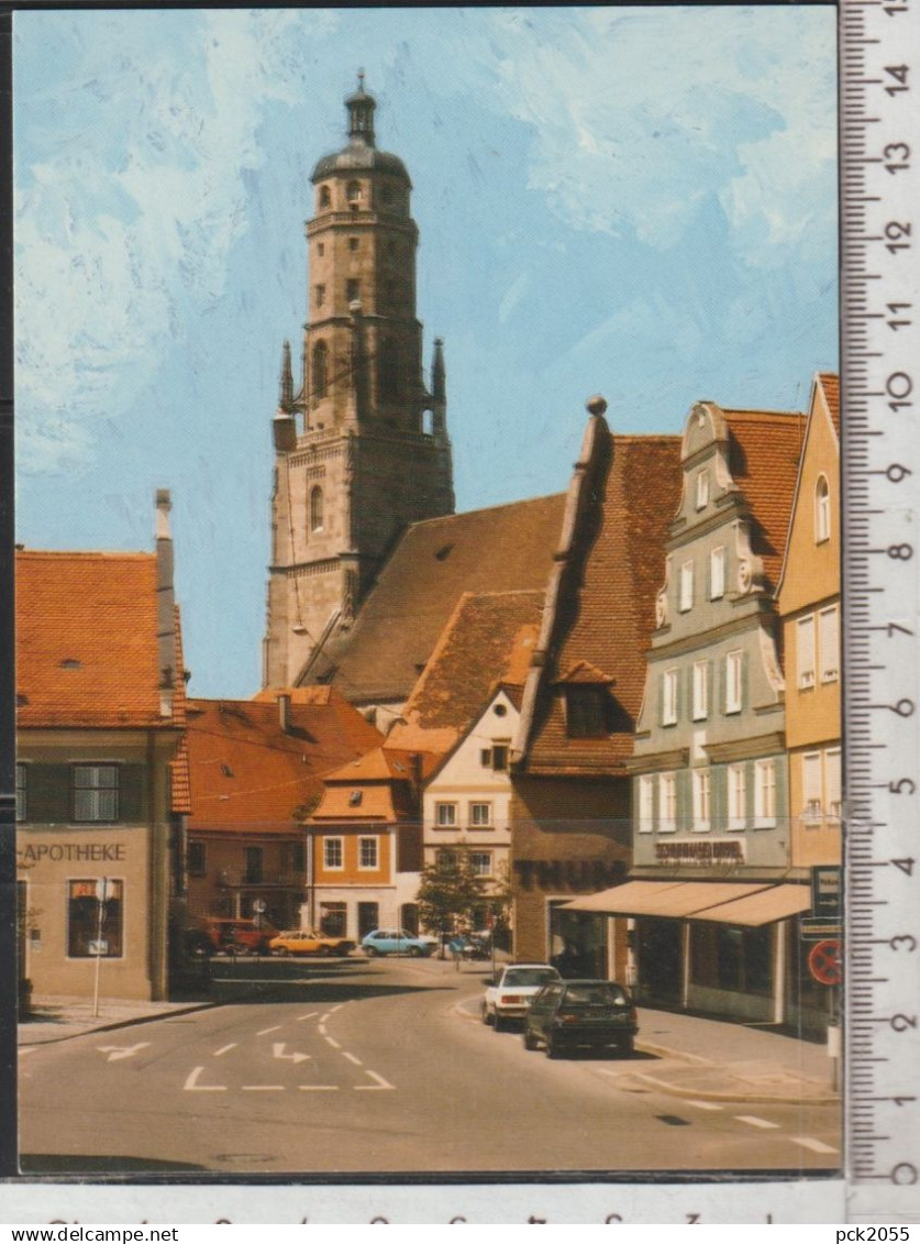 Nördlingen - St. Georgskirche mit Brettermarkt  - nicht gelaufen (AK5924)