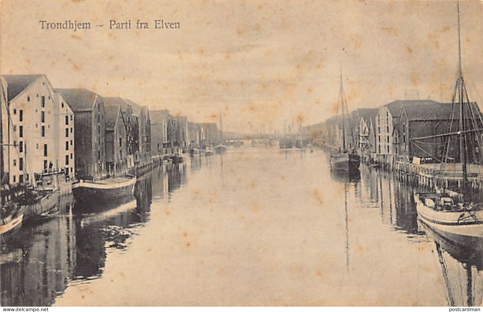 NORGE Norway - TRONDHJEM - Parti fra Elven - Publ. unknown