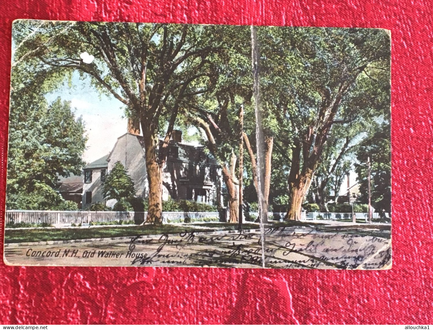 North Adams 1908 Concord N.H. Old Walker House New Hampshire comté de Merrimack Amérique Etats-Unis-Carte Postale CPM-