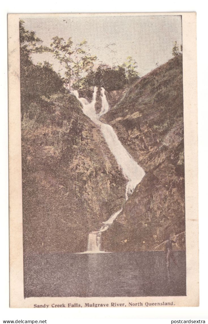 North Queensland, Australia - Sandy Creek Falls, Mulgrave River - 1908 Franco-British Exhibition postcard
