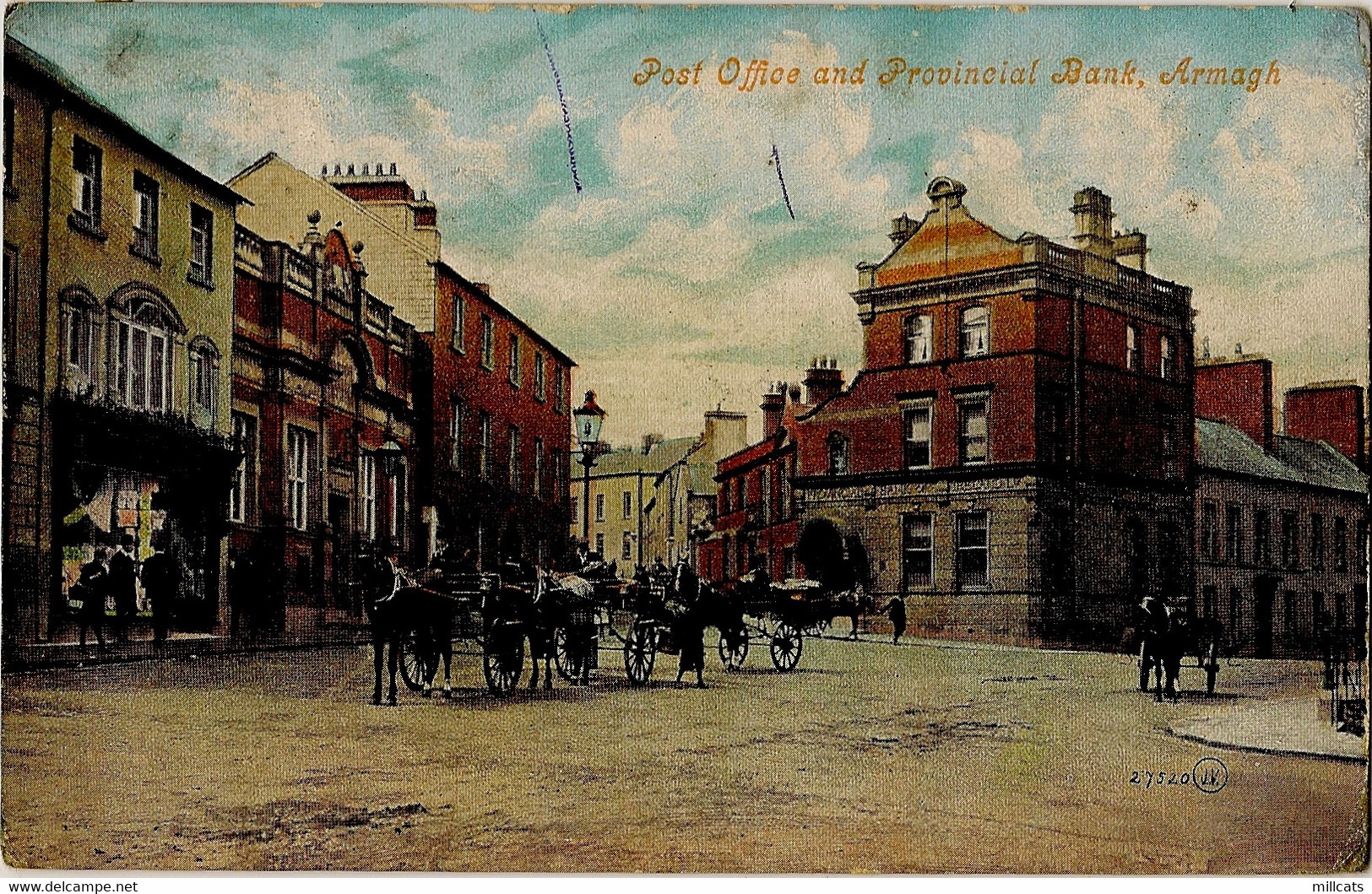 NORTHERN IRELAND CO ARMAGH    ARMAGH   POST OFFICE AND PROVINCIAL BANK  pu 1906 ARMAGH