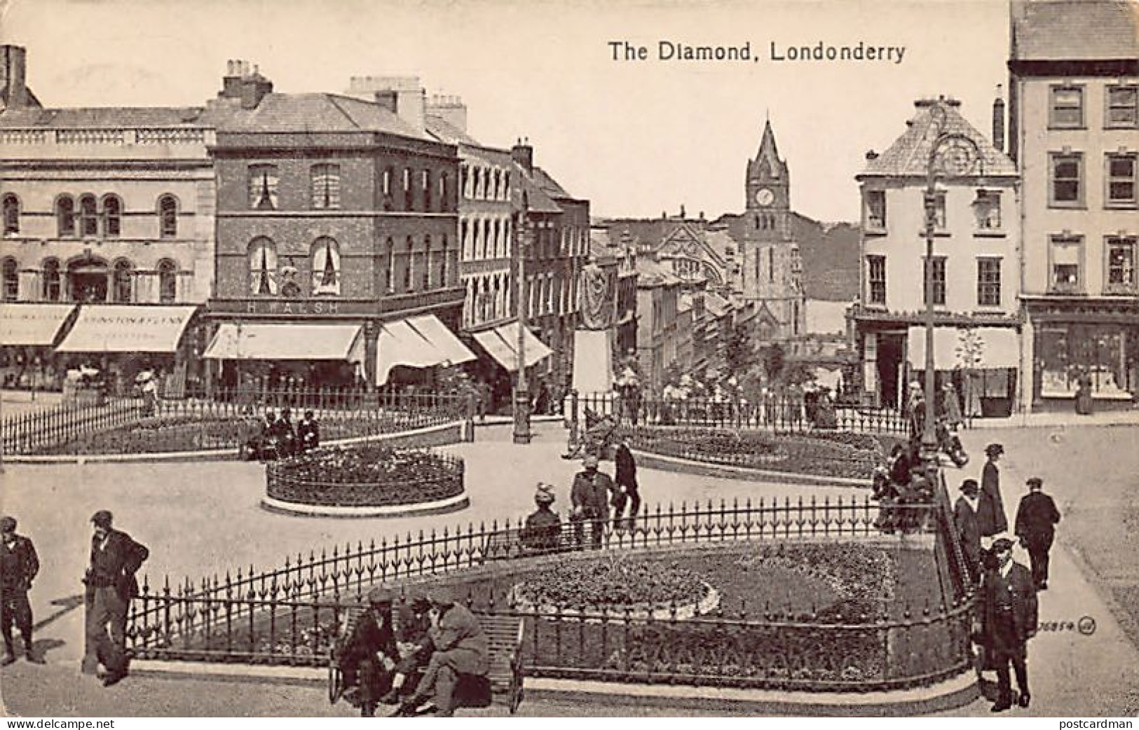 Northern Ireland - LONDONDERRY - The Diamond - H. Walsh