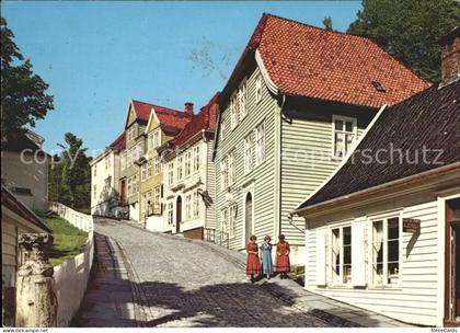Bergen Norwegen View of Old Bergen