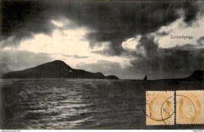 Noorwegen Norway - Solnedgang