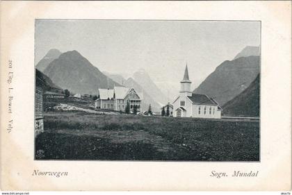 PC NORWAY, NOORWEGEN, SOGN. MUNDAL, Vintage Postcard (b36878)