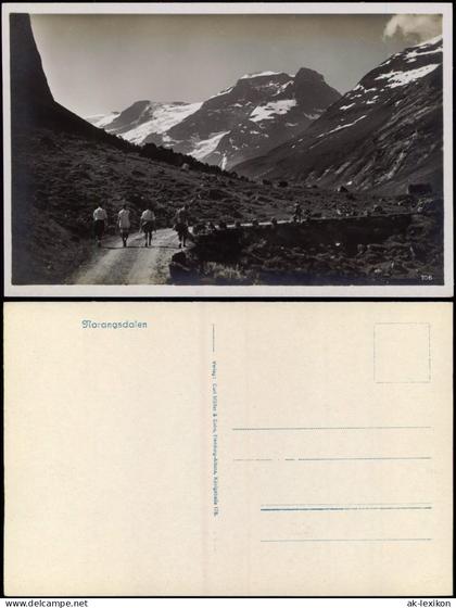 Postcard Norwegen Allgemein Norangsdalen Norwegen Norge Norway 1929