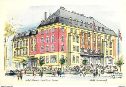 Trondheim Hotel Phoenix Kuenstlerkarte