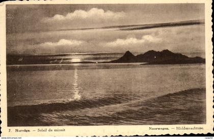 CPA Norvege Soleil de minuit Noorwegen Midderrachtzon Norway