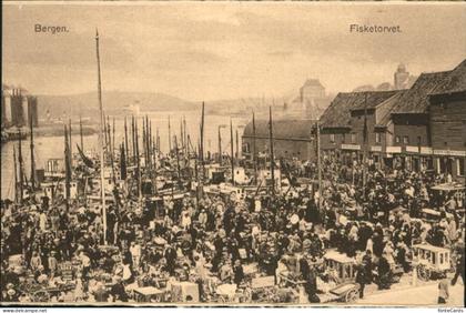 Bergen Norwegen Fisketorvet