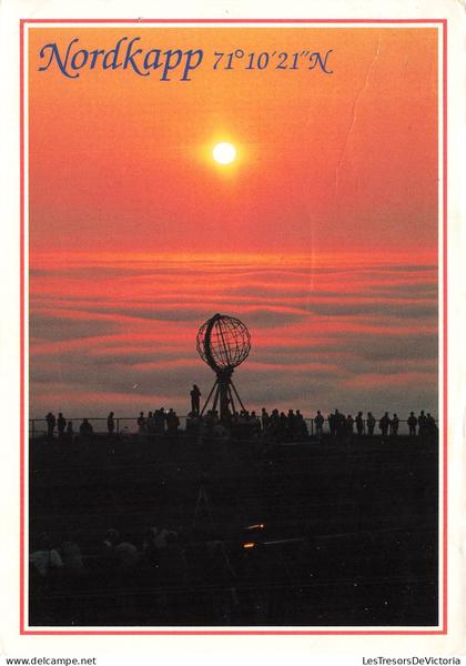 NORVEGIA - Nordkapp - North Cape - 71 ° 10 ' 21 " N - coordonnées - F 14728 2 - Edit Aune - Carte Postale