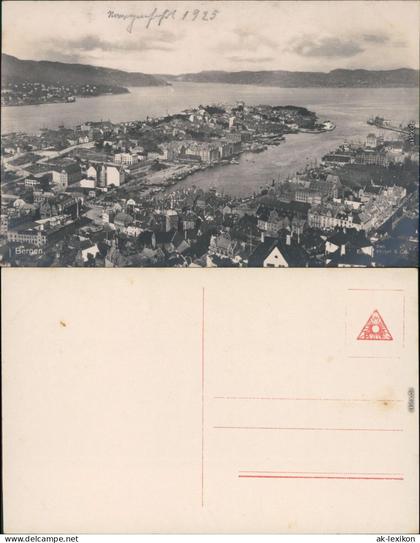 Ansichtskarte Bergen Bergen Panorama-Ansicht 4 1925
