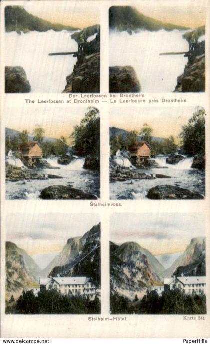Noorwegen Norway - Drontheim - Der Leerfossen
