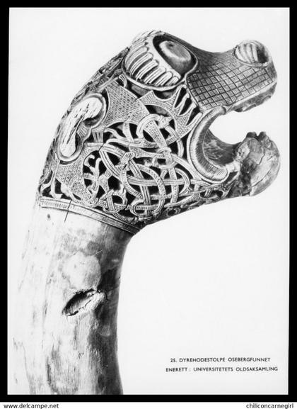 Noorwegen - Norway - Norge - Nordfjord - Dyrehodestolpe Osebergfunnet - Edit. UNIVERSITETETS OLDSAKSAMLING