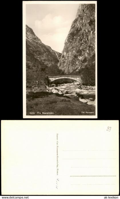 Norwegen Norge Norwegen Fra Nærødalen Norge Norway Bridge 1940