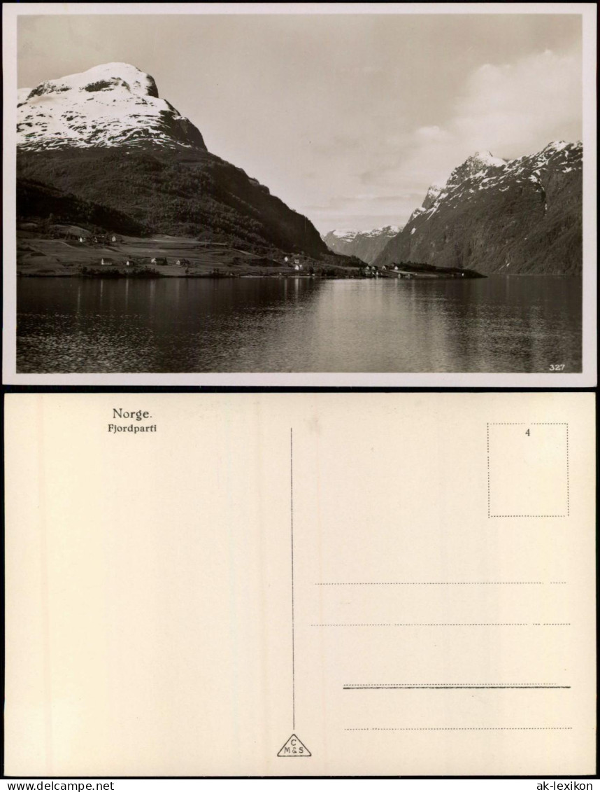 Norwegen Norge Norwegen Allgemein Norge Fjordparti Norway Fjord 1930