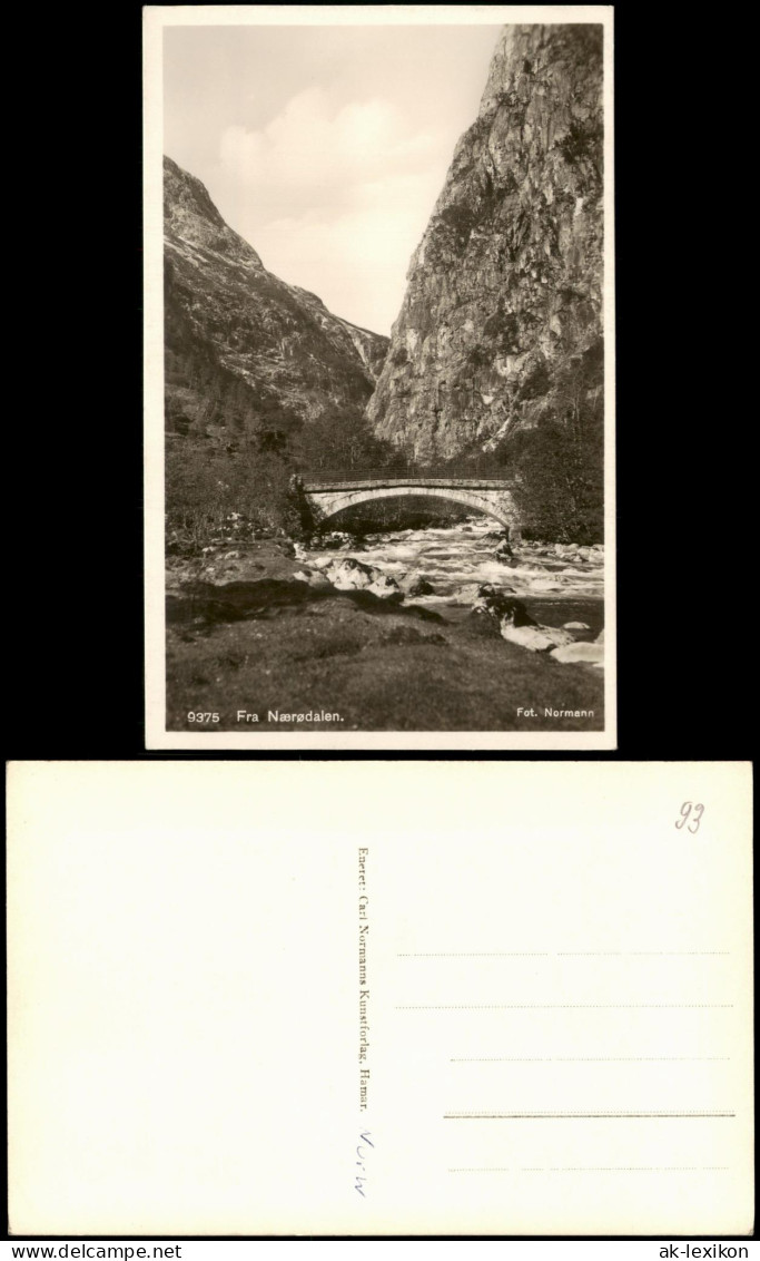 Norwegen Norge Norwegen Fra Nærødalen Norge Norway Bridge 1940