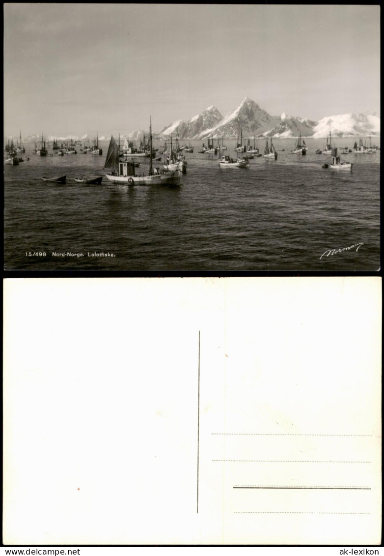 Norwegen Norge Norwegen Nord-Norge Lofotfiske Fischerboot Flotte 1960