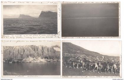 TROMSOE / TROMSO (NORWE / NORVEGE) / ILES FEROE / FOROYAR (DANEMARK / DANMARK) - LOT de 4 PHOTOS FORMAT~CPA)