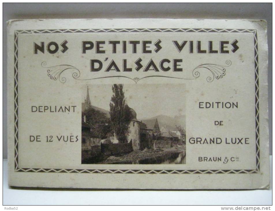 Nos Petites Villes d´Alsace - Dépliant de 12 Vues -