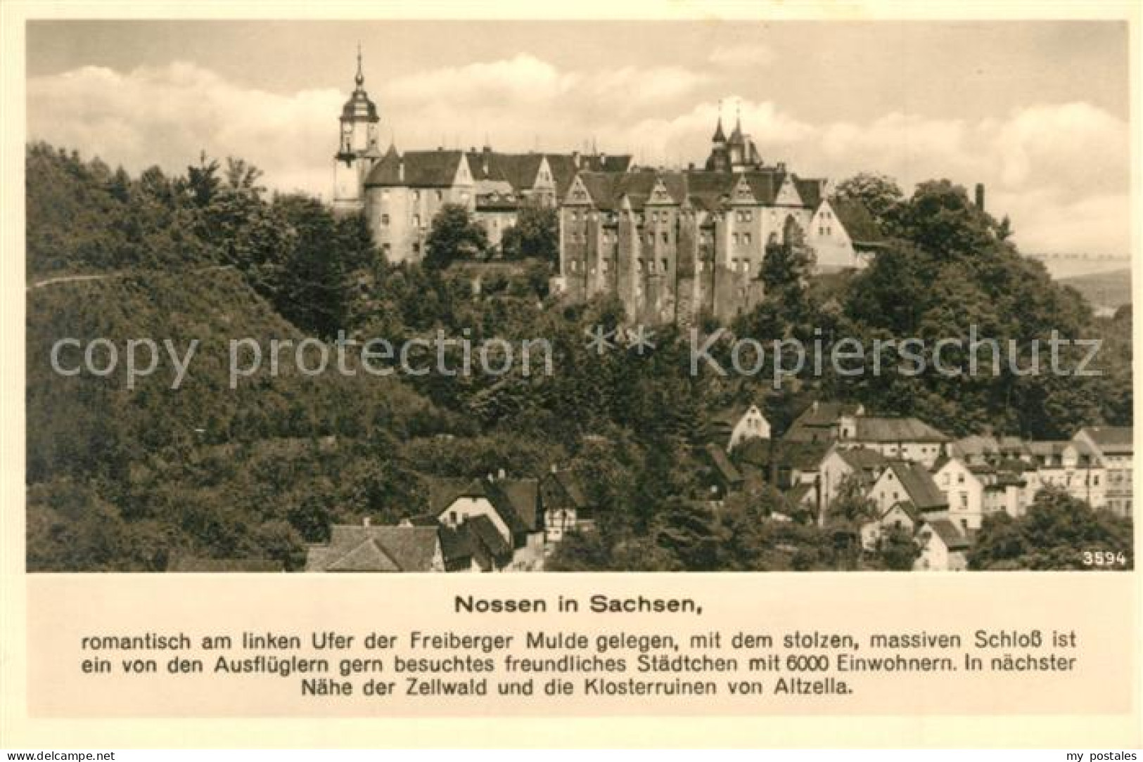 Nossen Altstadt mit Schloss