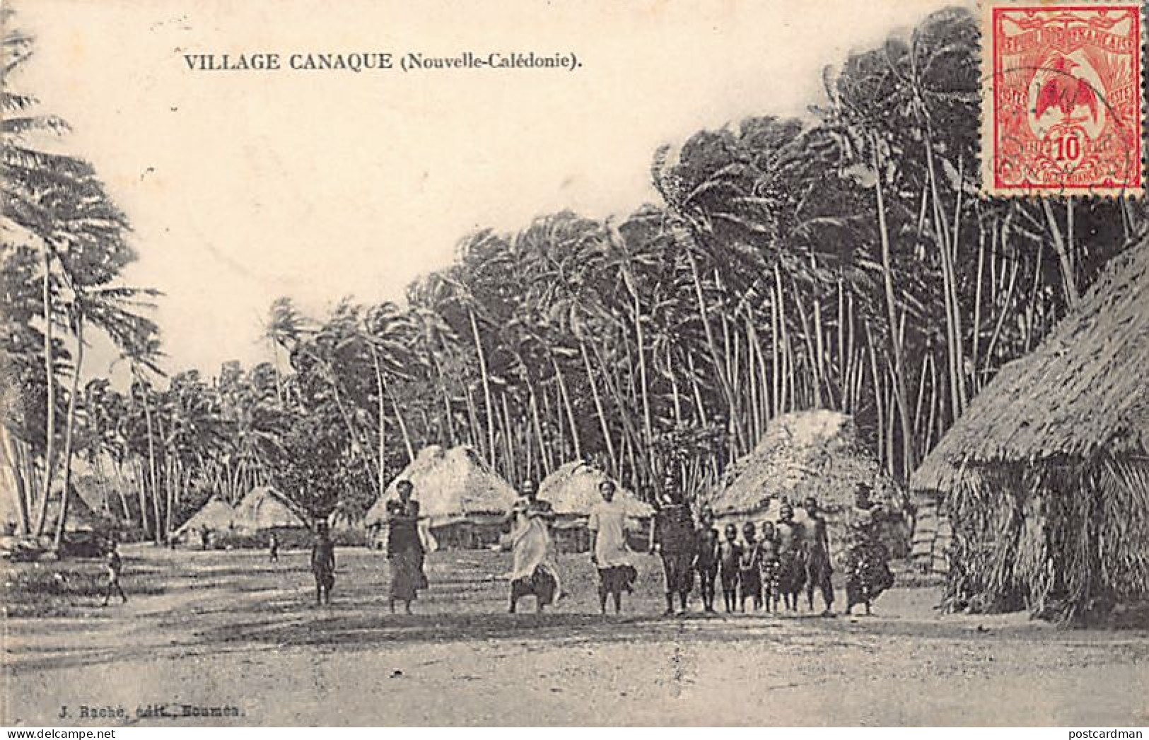 Nouvelle-Calédonie - Village canaque - Ed. J. Raché