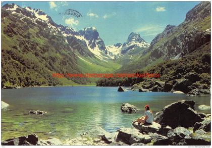 Ocean Peak and Mount Emily - Lake Mackenzie - New Zealand