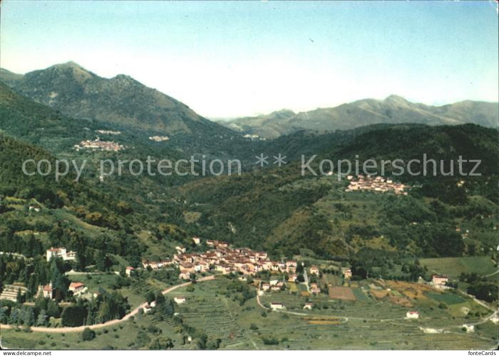 Novaggio Malcantone Fliegeraufnahme