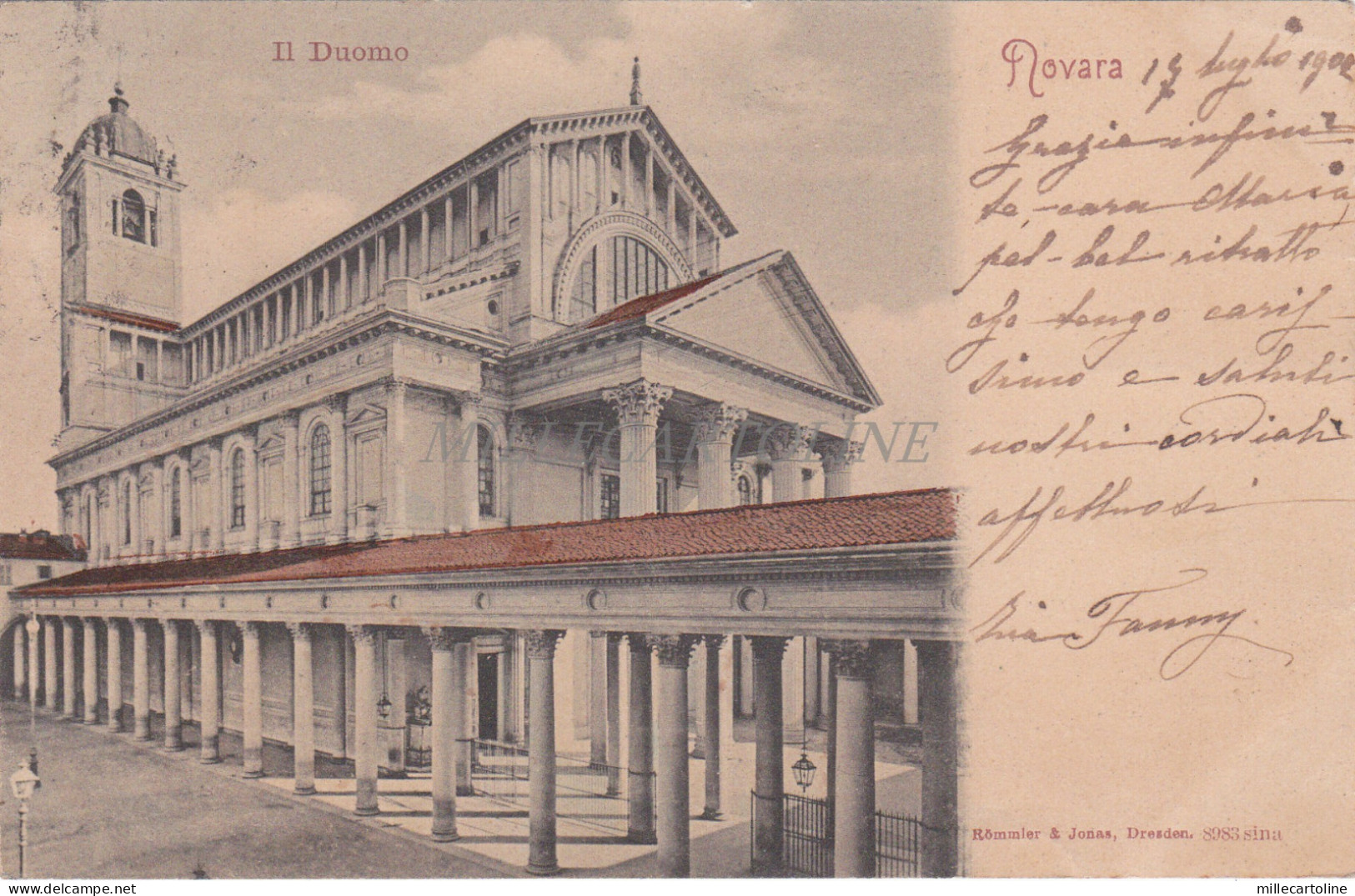 NOVARA - Il Duomo 1902