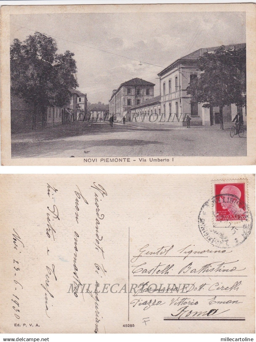 NOVI PIEMONTE: Via Umberto I   1930