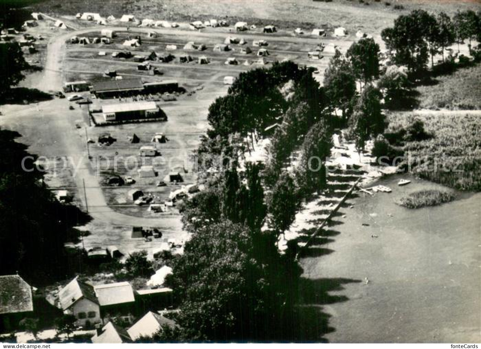 Noville VD Camping Les Grangettes Fliegeraufnahme