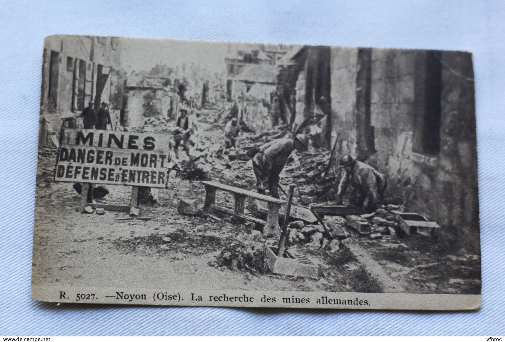 Noyon, la recherche des mines Allemandes, Oise 60