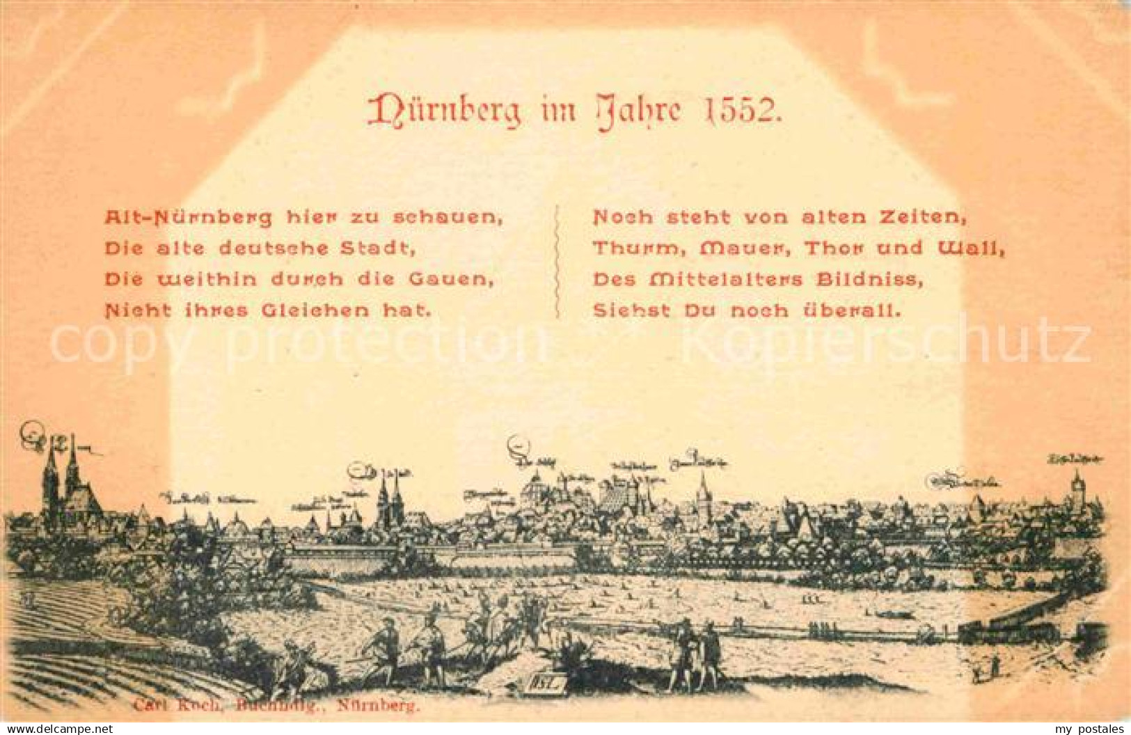 Nuernberg Panorama Alt Nuernberg Gedicht