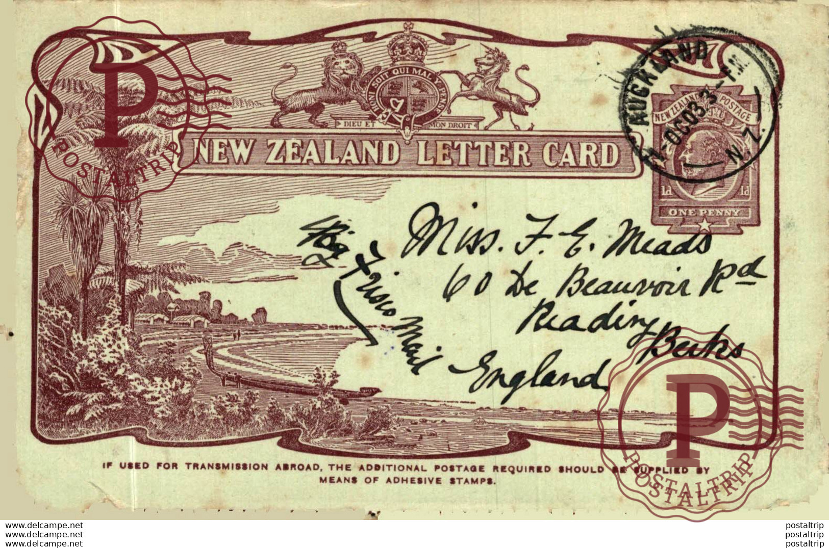 NUEVA ZELANDA // NEW ZEALAND. LETTER CARD