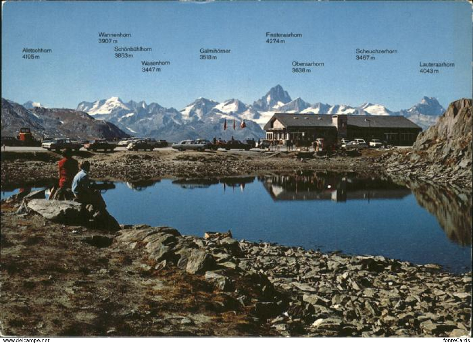 Nufenen Ulrichen Nufenenpasshoehe mit Restaurant