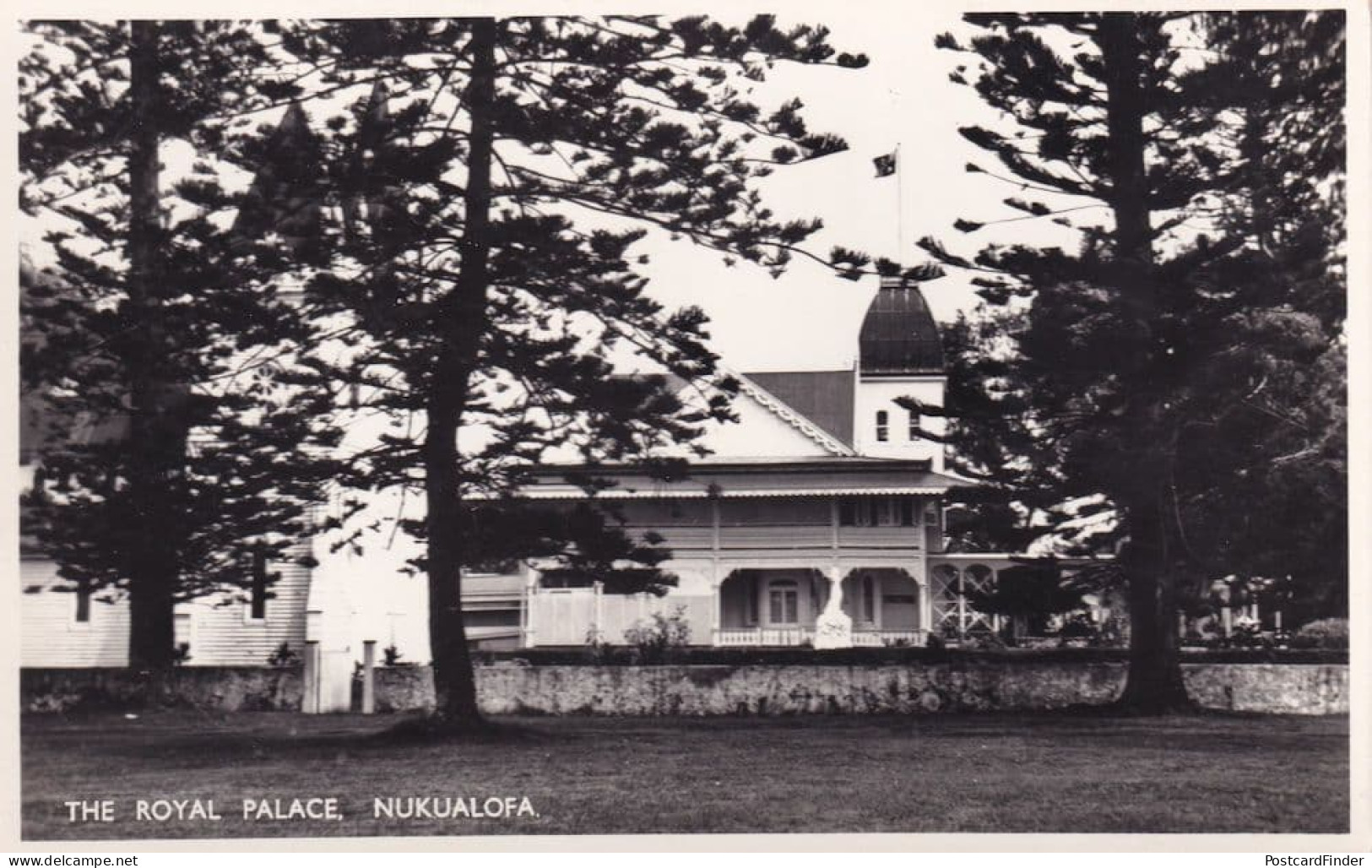 Nukualofa Tonga Royal Palace Real Photo Postcard