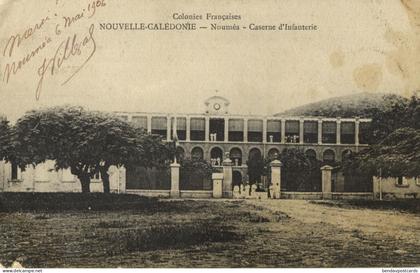New Caledonia, NOUMÉA, Infantry Barracks (1906) Melanesia Postcard