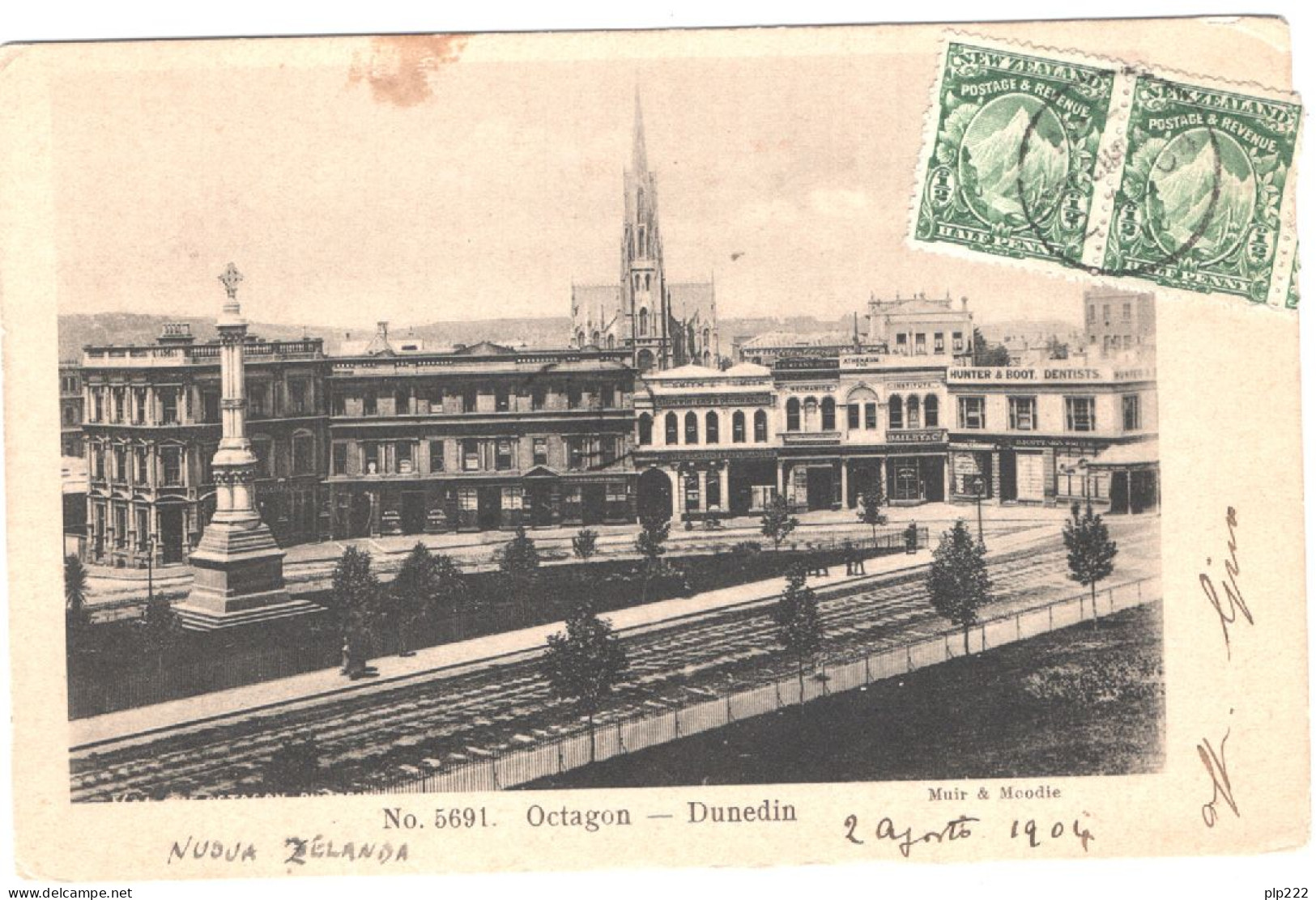Nuova Zelanda 1904 Dunedin Postal Card