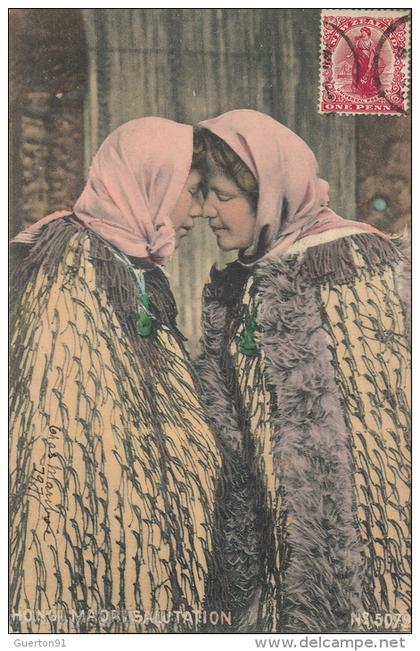 ( CPA NOUVELLE ZELANDE )  MAORI SALUTATION  /