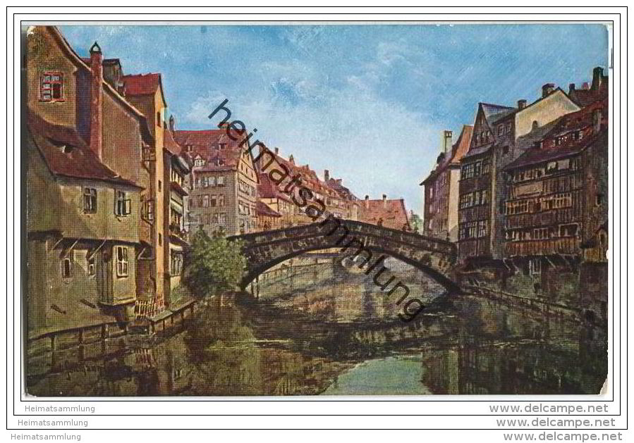Nürnberg - Fleischbrücke - Künstlerkarte
