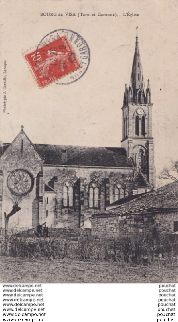 O17-82) BOURG DE VISA (TARN ET GARONNE) L ' EGLISE