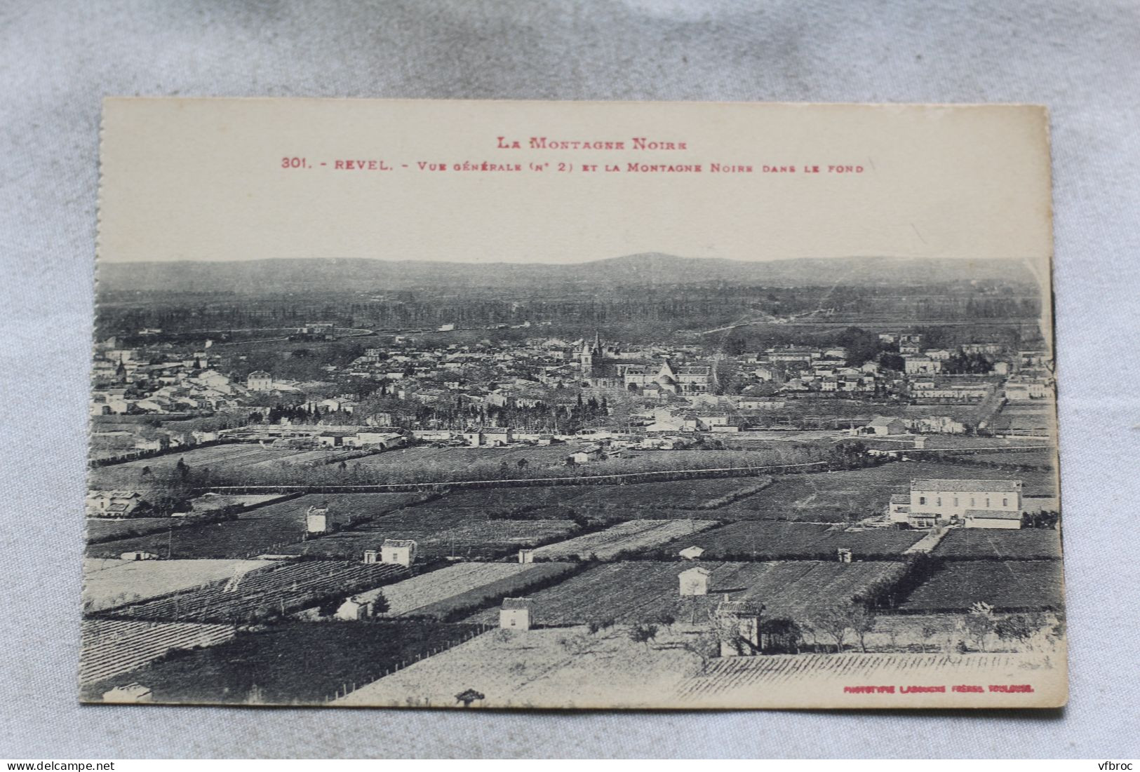 O170, Revel, vue générale et la montagne Noire dans le fond, Haute Garonne 31