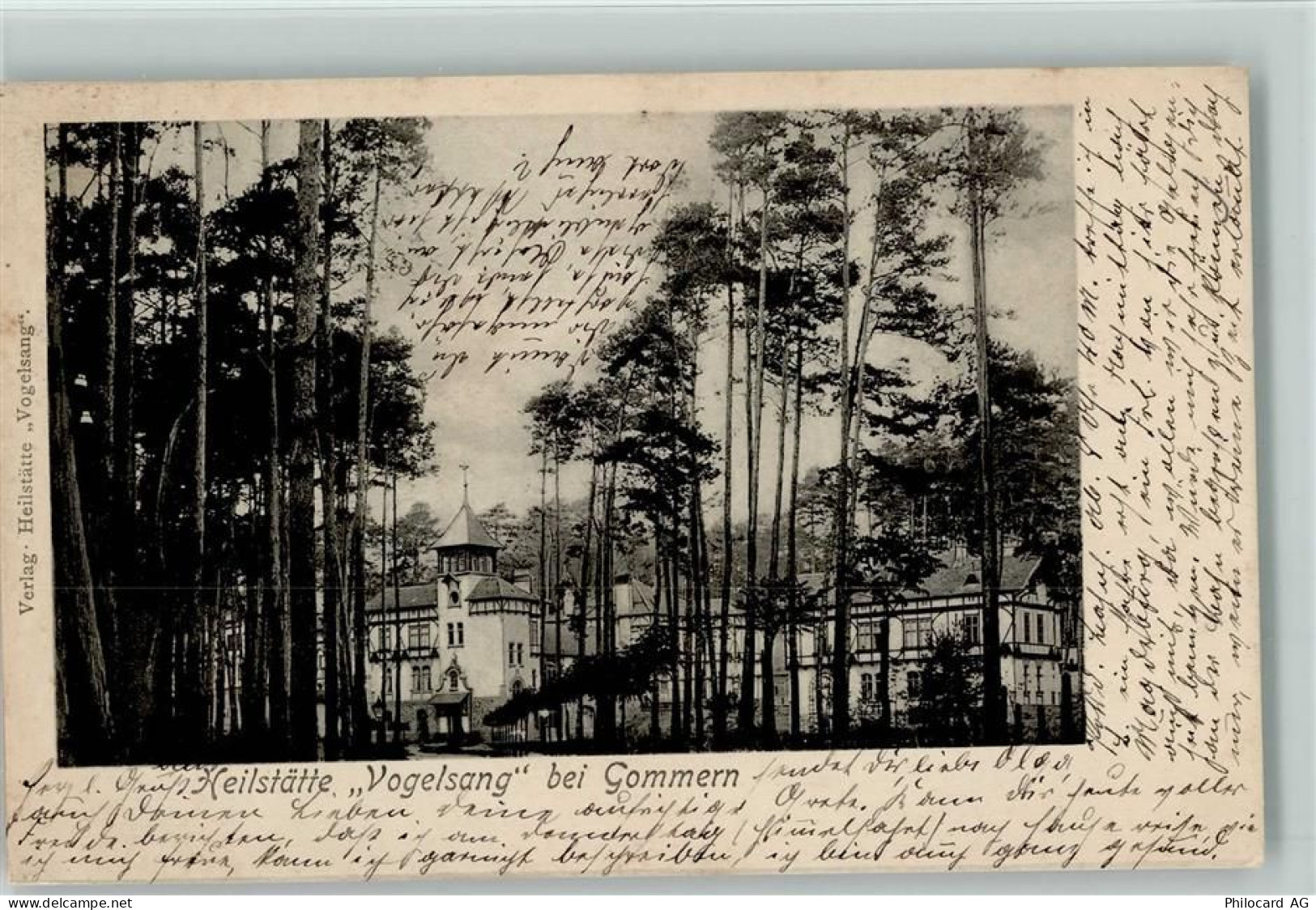 O3104 Gommern Heilstätte Vogelsang 1903 AK Tuberkulose - 12078101
