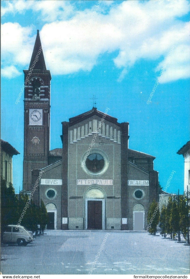 o368 cartolina  muggio' chiesa parrocchiale  provincia di monza