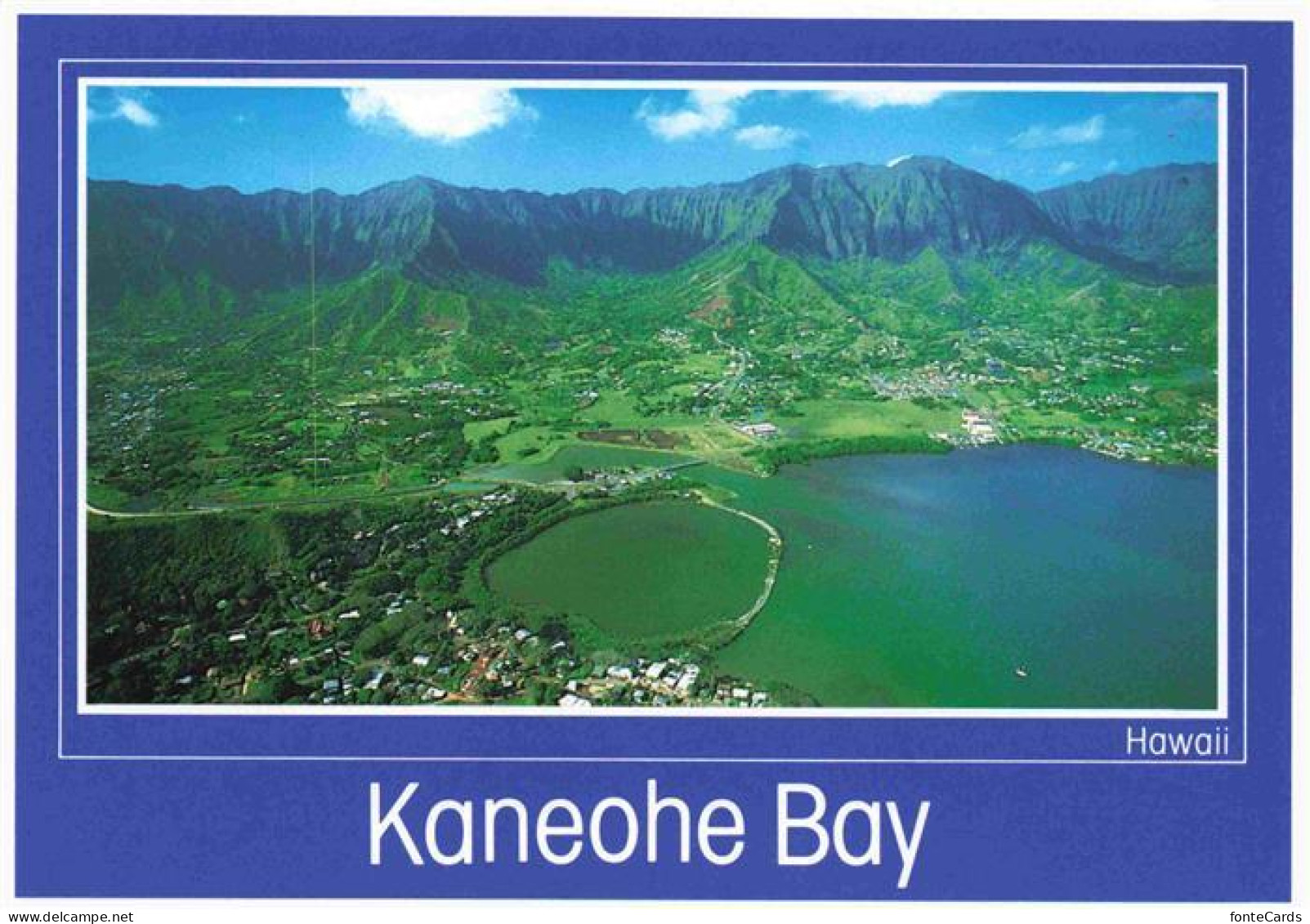 Oahu Kaneohe Bay Fliegeraufnahme
