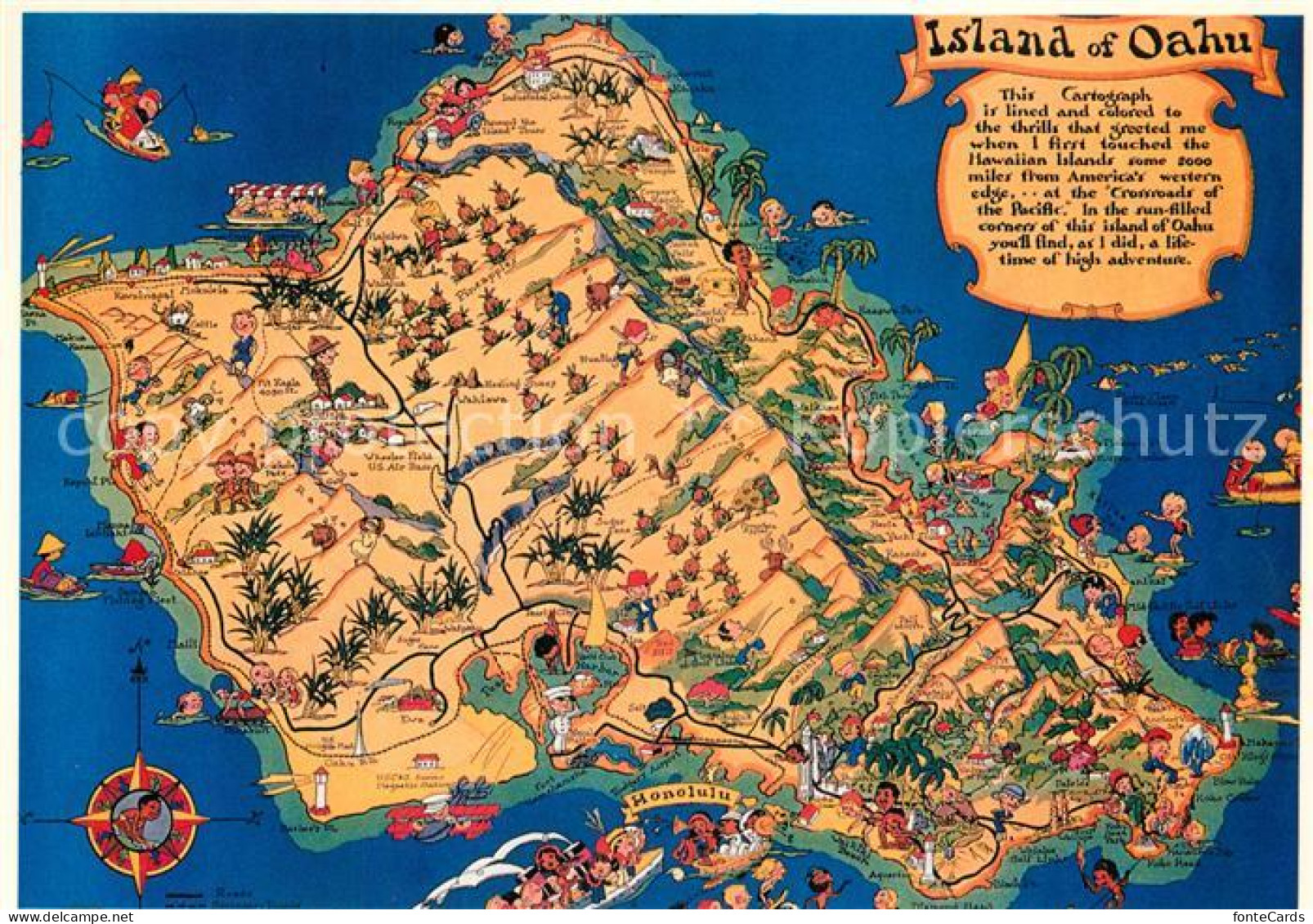 Oahu Ortungskarte