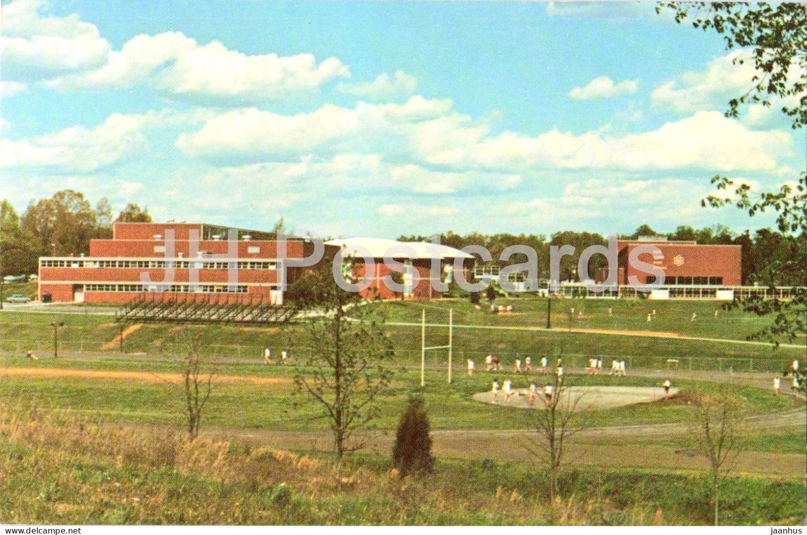 Oak Ridge - Tennessee High School - campus buildings - sports field - stadium - 1980 - USA - used