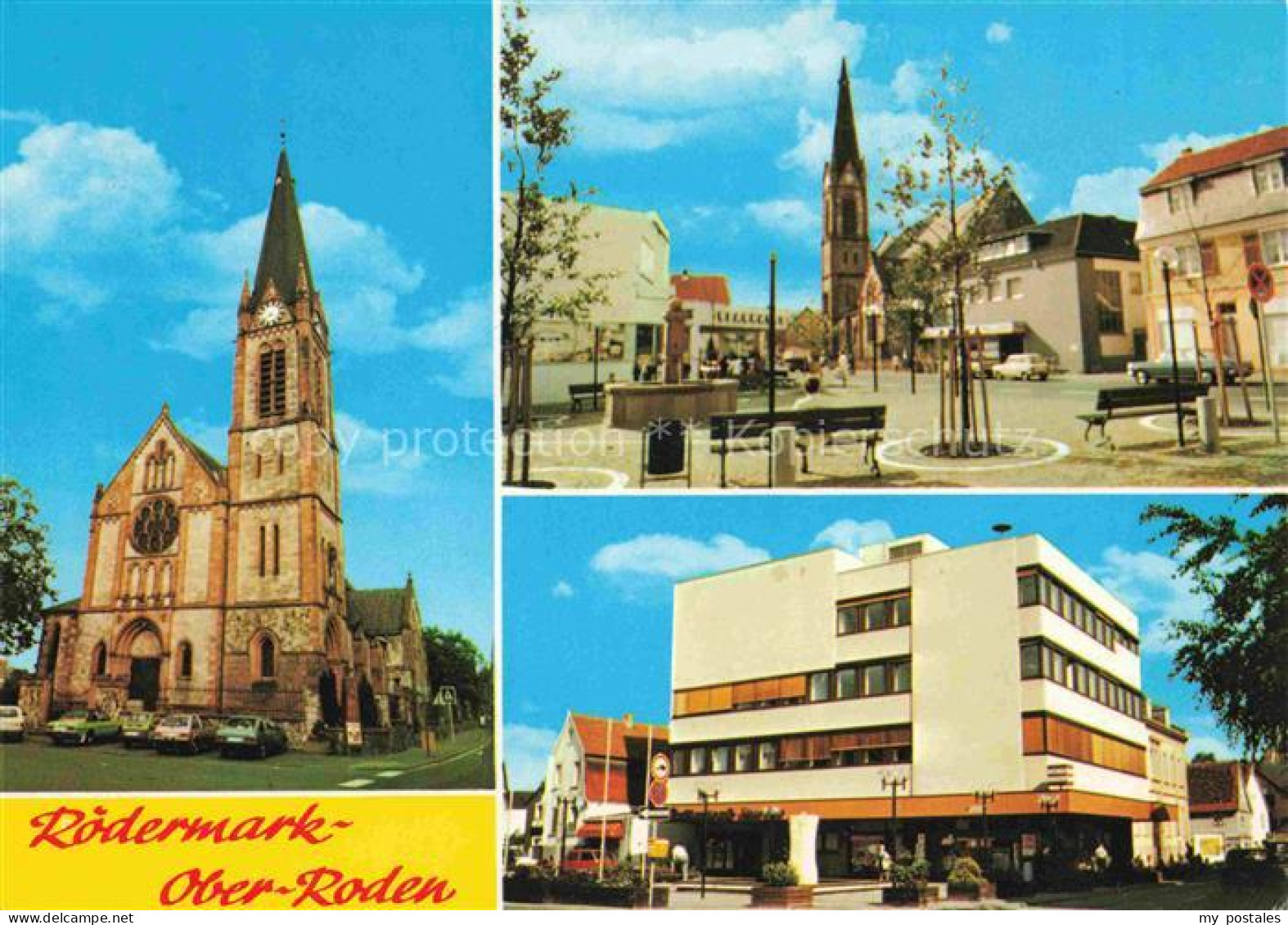 Ober-Roden Kirche Stadtplatz Gebaeude